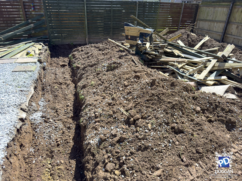 Trenches around Garden