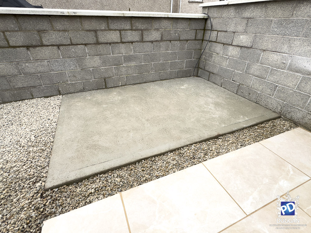 Shed Base Poured